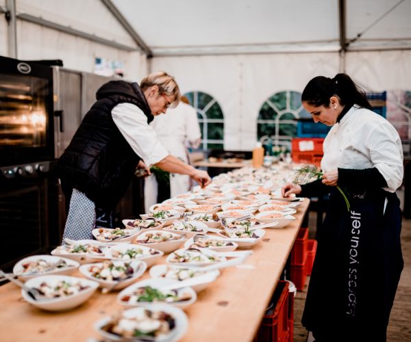 Catering Vorbereitungen
