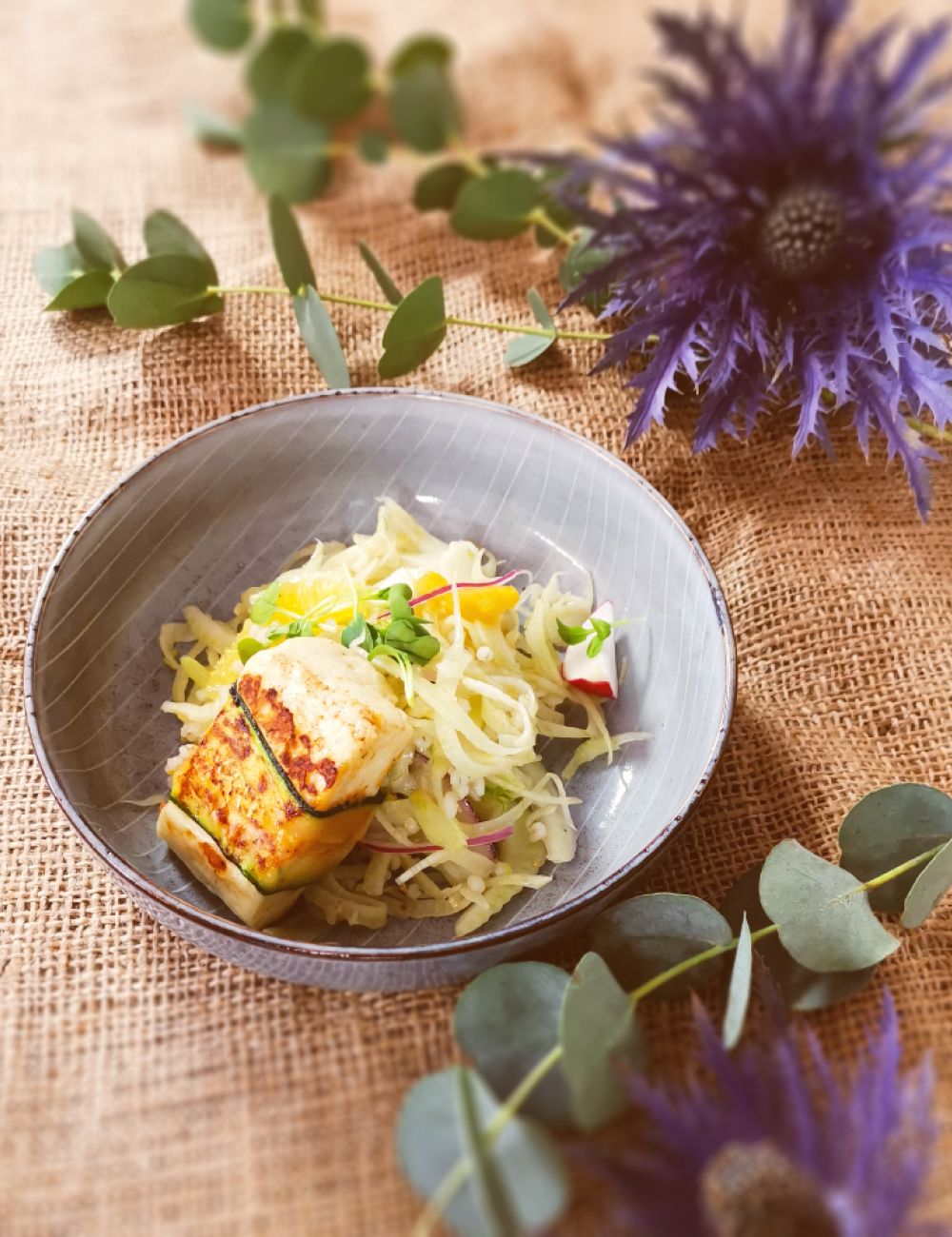 Fisch mit Salat